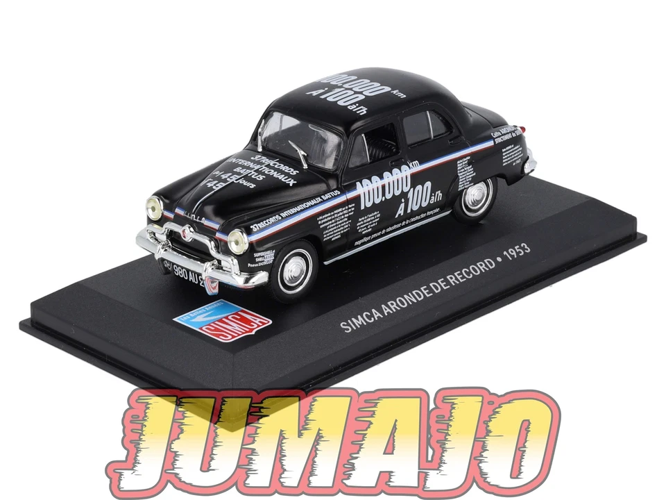 SIM48 Voiture 1/43 IXO Altaya SIMCA : SIMCA Aronde de record 1953 - Photo 1/4