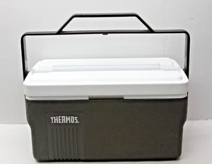 Vintage Thermoskanne (Stanley Aladdin Stil) Thermo Brotdose Kühlbox - SCHWARZ - Bild 1 von 24