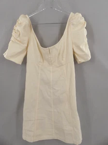 Vestido corto Free People XS para mujer Mini Cheyenne Denim Boho Pradera Campesino - Imagen 1 de 14