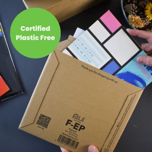 Sobres de discos de vinilo de 7" - FEP - cartón Kraft más fuerte - sobre Lil - Imagen 1 de 5