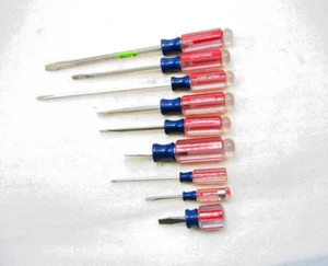 Craftsman slot screwdriver set, 9 pcs, EWF. - Picture 1 of 11