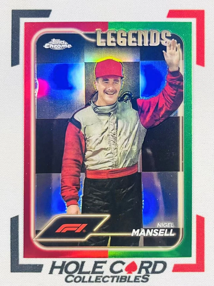 NIGEL MANSELL 2024 Topps Chrome Formula 1 F1 Legends #194 Green Red  (1) - Image 1 of 2