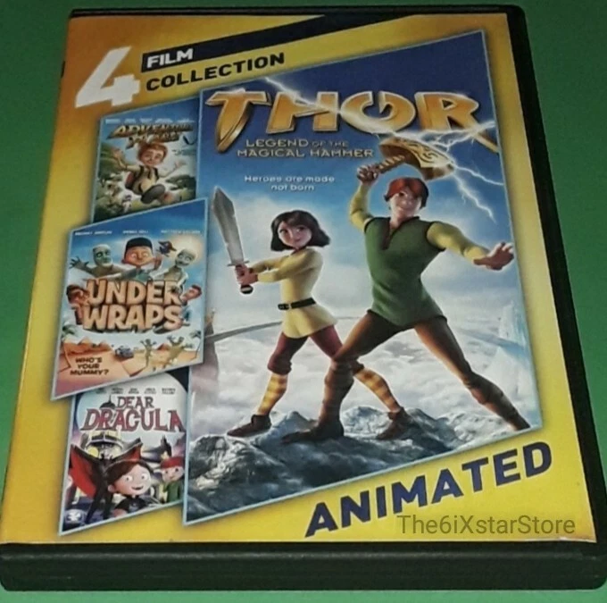 THOR 4 Movie Animated Collection DVD Set - 2018 Family Adventure Planet Dracula - Image 1 of 1