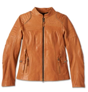 Harley-Davidson Damen Lederjacke Pursuit Triple Vent Braun 97025-23VW 3W - Bild 1 von 11
