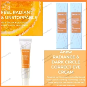 2x Avon Anew Radiance & Dark Circle Correct Eye Cream Complex. New & Sealed - Picture 1 of 6
