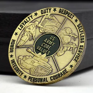 US Army Core Values Metal Commemorative Medal Honor Military Coin Souvenir Gift - Bild 1 von 12