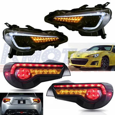 Led Headlights With Tail Lights For Subaru BRZ Scion Frs Toyota GT-86 2013-2017 Foto 1 de 4