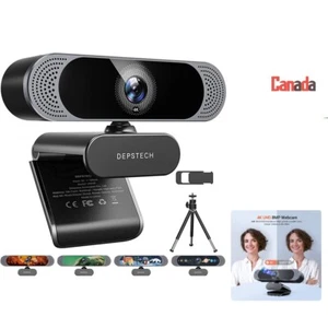 Premium Autofocus Webcam with Noise-Canceling, Privacy Cover & Tripod - 4K Video - Picture 1 of 11