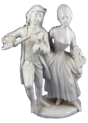 Fuerstenberg Porcelain Couple Musician Figurine Porzellan Paar Figur Figure - Image 1 of 4