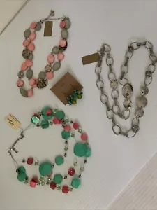 4 Piece ERICA LYONS Lot Necklaces Earrings New NWT - Picture 1 of 6