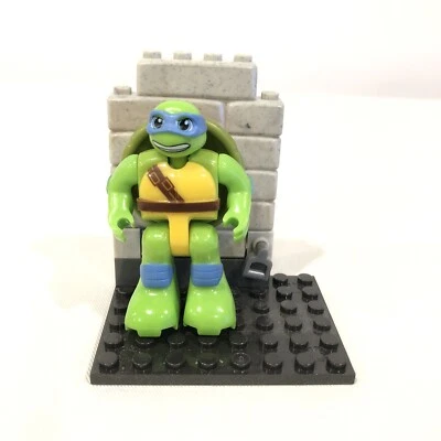 MEGA BLOKS TMNT FIGURA LEO GENUINA MEDIA CÁSCARA HÉROES CONJUNTO DE BATALLA DE FÁBRICA DPF58 Foto 1 de 3