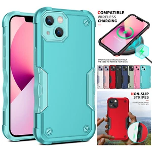 For iPhone 15 Pro Max 14 Plus 13 12 11 XS Shockproof Defender Case Hybrid Cover - Picture 1 of 18