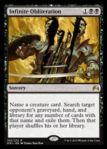 Heavy Play, Korean MTG Regular Infinite Obliteration Origins Magic the Gathering - Image 1 of 1