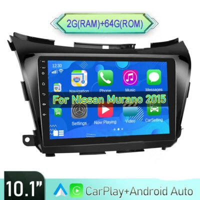 For Nissan Murano 2014-2020 Android 13 Car Stereo Radio 10.1" GPS Carplay 64G - Image 1 of 4
