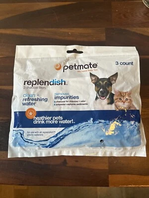 Petmate Replendish Charcoal Filter 3 Pack New PET5407 - Image 1 of 2
