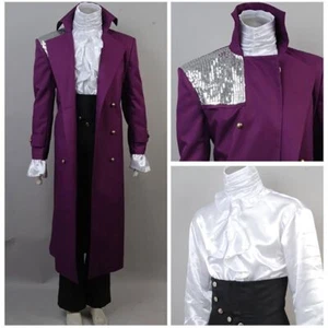 Prince Rogers Nelson Purple Rain Cosplay Costume Jacket Halloween Uniform Suit - Picture 1 of 7