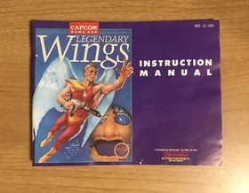 Legendary Wings - Nintendo NES - Instruction Manual Booklet Only - DAMAGED