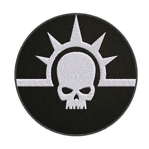 Skull Logo Patch Embroidered Iron-On Applique Sci-fi Table-Top Darkness Cosplay