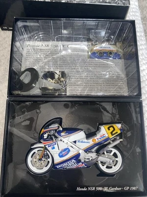 Minichamps 1/12 Scale - 122 870002 Honda NSR 500 Wayne Gardner GP 1987 MODIFIED - Image 1 of 4