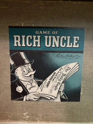 RICH UNCLE BOARD GAME, 1946 by PARKER BROTHERS INC. Mostly Complete! - Image 1 of 4