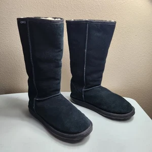 Emu | Damen US 10/Herren US 9H| Schwarz Wildleder Merinowolle Lammfell Bronti Hi Stiefel - Bild 1 von 8