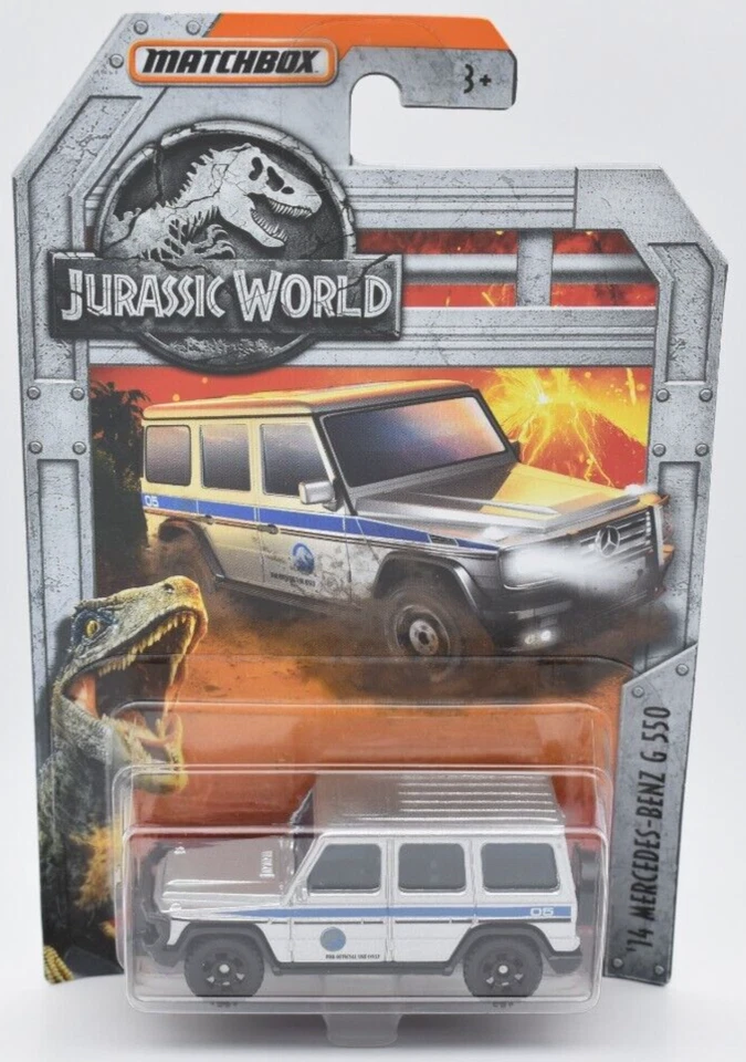 Matchbox Jurassic World 2014 Mercedes Benz G 550 argento. blister card - Immagine 1 di 1