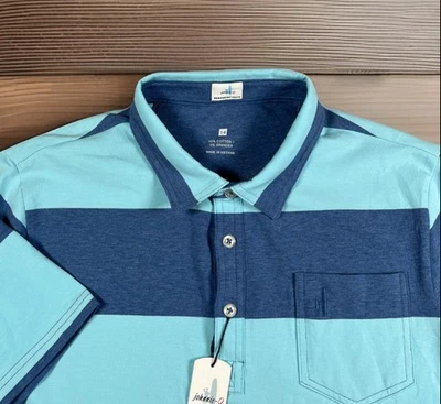 JOHNNIE-O Hangin' Out Parker Jr Original Polo S/S Shirt Youth 14 Oceanside NWT - Image 1 of 4