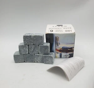 Sparq Soap Stone Set of 9 Whiskey Rocks Paragon Spark Made in USA Taste Free - Picture 1 of 8