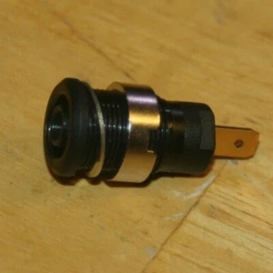 Safety Socket seb2620 F Banana Jack 4mm Hirschmann Black 043847 - Picture 1 of 4