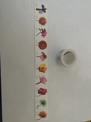 1- #4176-4185 BEAUTIFUL BLOOMS Coil Roll Of 100 41¢ Stamps MNH 2007 - Image 1 of 4