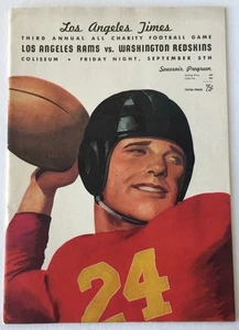 1948 Los Angeles Rams vs Washington Redskins Football Program Preseason - Bild 1 von 5