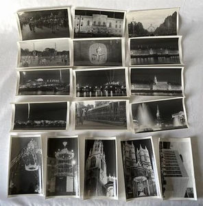 17 fotos profesionales vintage en blanco y negro de los años 60 ~14x8 cm principalmente tomas nocturnas - Imagen 1 de 15