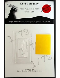 1/72 Nakajima Ki-84 Hayate Vacu Canopy & Masking for Hasegawa kits - Picture 1 of 1