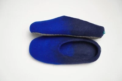 Zapatillas unisex de fieltro kirguís ombre 100 % lana merino hechas a mano EE. UU. 5-12 Foto 1 de 4