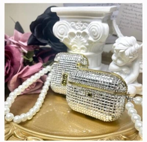 AirPods 1/2/pro luxury Rhinestone bling case - Picture 1 of 5