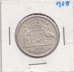 1938 AUSTRALIAN -- FLORIN HIGH-GRADE - Picture 1 of 2