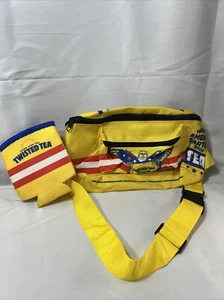 2022 Twisted Tea Fanny /Waist Bag Pack With Koozie Yellow Nylon - Picture 1 of 7