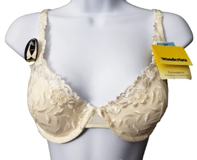 Wonder Bra Convertible Underwire 36C 36 C Extravagance Halter Ivory NEW Vintage - Image 1 of 4