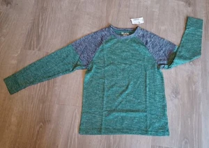 Children's Place Boy's Navy & Green Sweater Sz Medium 7/8 Raglan Long Sleeve - Picture 1 of 5