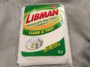 Brandneu Libman Einweg-Wischtücher Freedom Spray Mop sauber werfen 3 Tücher - Bild 1 von 2