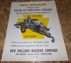 Vintage New Holland Automaton Pick-Up Baling Press Brochure Good Used