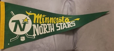 Banderín vintage 1970 Minnesota North Stars hockey - 30" Foto 1 de 4