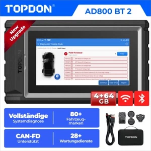 TOPDON AD800 BT 2 Profi KFZ OBD2 Diagnosegerät Auto Scanner ALLE SYSTEM CAN FD - Bild 1 von 13