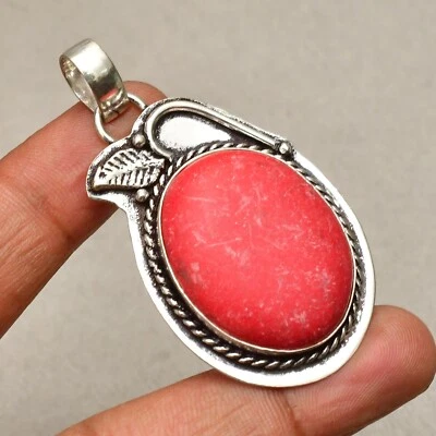 Ciondolo gioiello fatto a mano in argento sterling 925 con pietra preziosa co... - Immagine 1 di 4