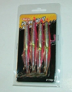 Power Bait 5" Sandeels 12 cm 16 GR Berkley sea bass anguille pink ROSA SANDEEL - Foto 1 di 1