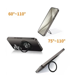 Invisible Stand Magnetic Hard PC Case for iPhone 13 14 15 16 Pro Max Shockproof - Foto 1 di 14