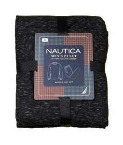 Nautica Men's 2-Pc. Relaxed-Fit Waffle-Knit T-Shirt & Pajama Pants Set B4HP - Picture 1 of 24