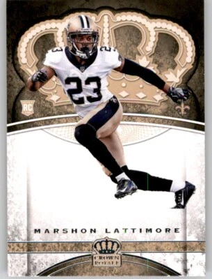 2017 Preferred Crown Royale Marshon Lattimore Rookie RC Insert PWE Saints #98 - Image 1 of 2