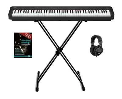 Casio CDP-S110 BK Compact E-Piano schwarz Set Bundle Stage Piano Ständer Schule - Bild 1 von 4