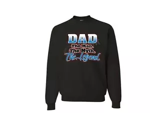 Sudadera DAD THE MAN MYTH LEGEND CUELLO REDONDO JERZEES SM a 5XL LA MEJOR - Imagen 1 de 9